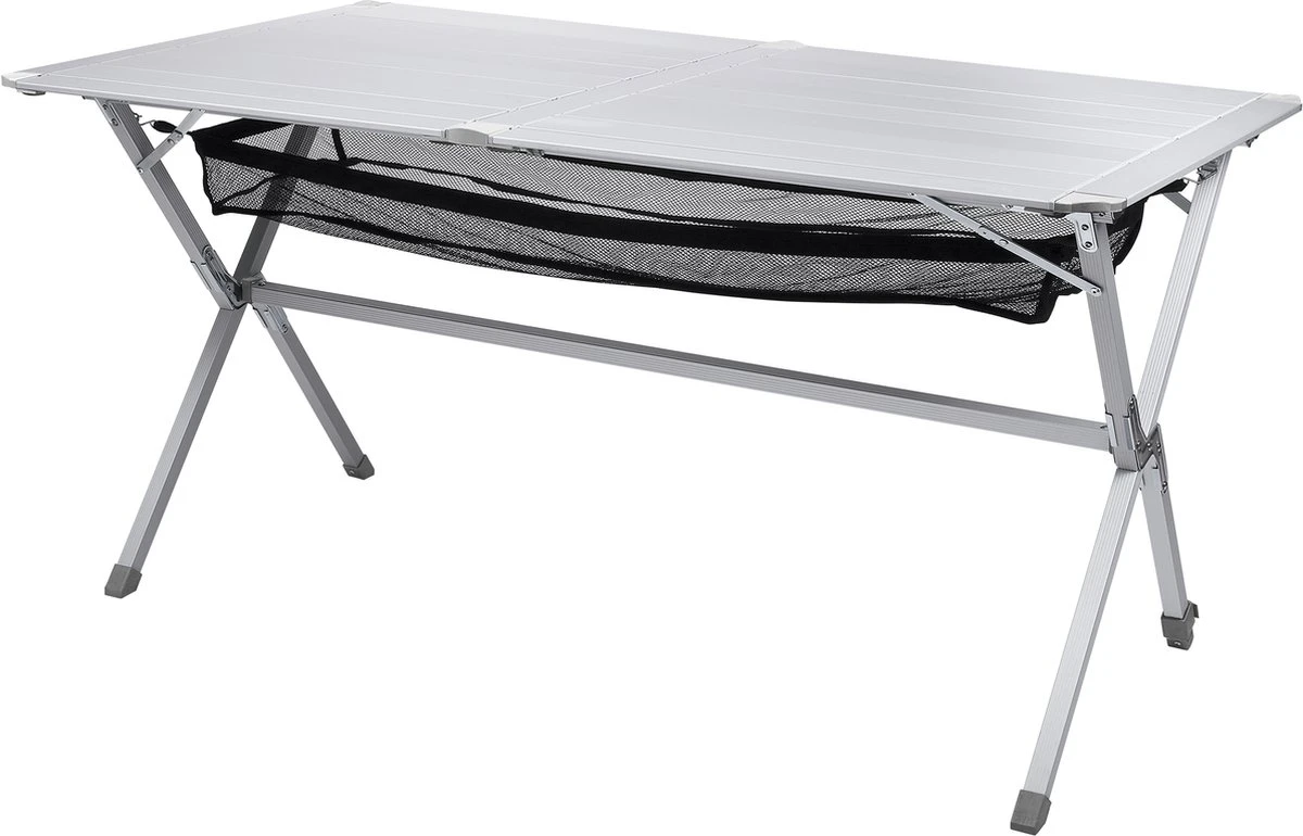 Campart Campingtafel XL TA-0806 - Opvouwbaar, Lichtgewicht En Met Verstelbare Poten - Kampeertafel Inklapbaar Inclusief Opbergtas - 140 X 80 X 70 Cm - Wit 14 Campart Campingtafel XL TA-0806 - Opvouwbaar, Lichtgewicht En Met Verstelbare Poten - Kampeertafel Inklapbaar Inclusief Opbergtas - 140 X 80 X 70 Cm - Wit - Afbeelding 14