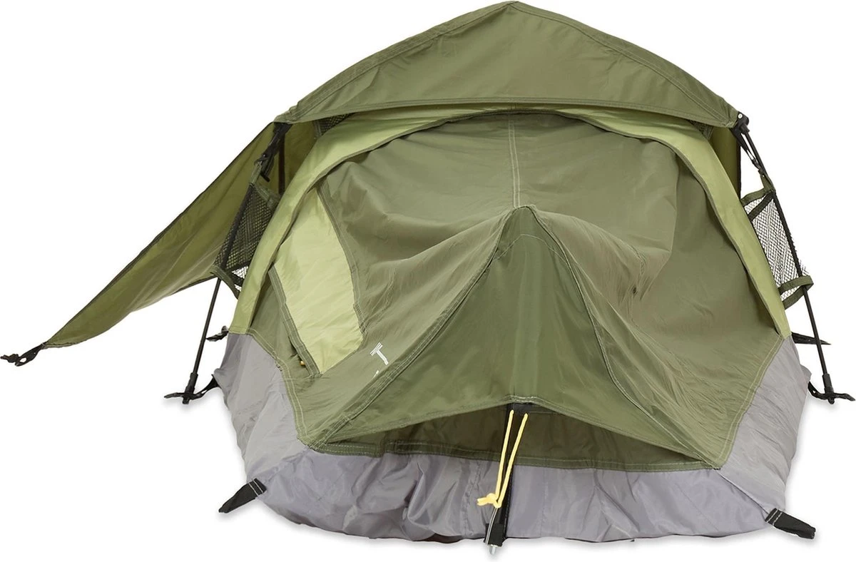 Where Tomorrow Solo Tent 220X80X50 Cm - Groen - 1 Persoons 2 Where Tomorrow Solo Tent 220X80X50 Cm - Groen - 1 Persoons - Afbeelding 2