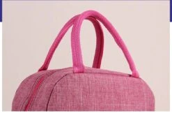 Koeltas - Lunchtas - Volwassenen En Kinderen - Compact & Handig: Zomer - Picknick -School - Lunch - Werk - Klassiek Roze -Campingwinkels 1200x789 8