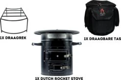Dutch Rocket Stove - Rocket Stove - Kooktoestel Op Houtvuur - Met Draagtas - Dutch Oven 9 Dutch Rocket Stove - Rocket Stove - Kooktoestel Op Houtvuur - Met Draagtas - Dutch Oven -Campingwinkels 1200x793 2