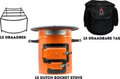 Dutch Rocket Stove - Rocket Stove - Kooktoestel Op Houtvuur - Met Draagtas - Dutch Oven -Campingwinkels 1200x793 3