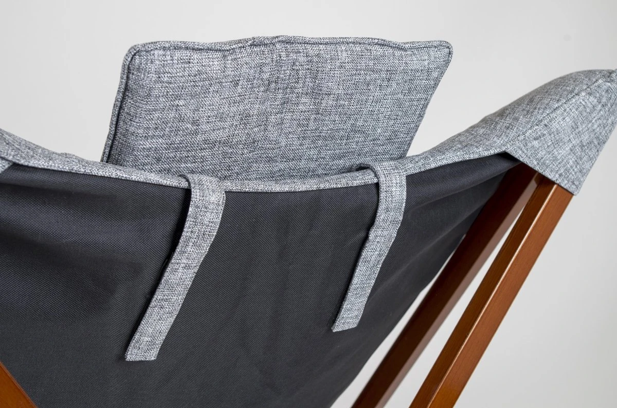 Bo-Camp - Urban Outdoor - Relaxstoel - Bloomsbury - L - Oxford Polyester - Grijs 3 Bo-Camp - Urban Outdoor - Relaxstoel - Bloomsbury - L - Oxford Polyester - Grijs - Afbeelding 3