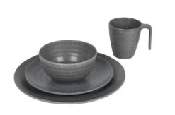 Bo-Camp Campingservies - 100% Melamine - 16-delig - Stone - Grijs -Campingwinkels 1200x794 85