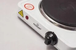 Kookplaat Basic Ø 16 Cm Elektrisch Wit Enkel Pits 1000W 5-standen 22 X 22 X 7 Cm -Campingwinkels 1200x799 48