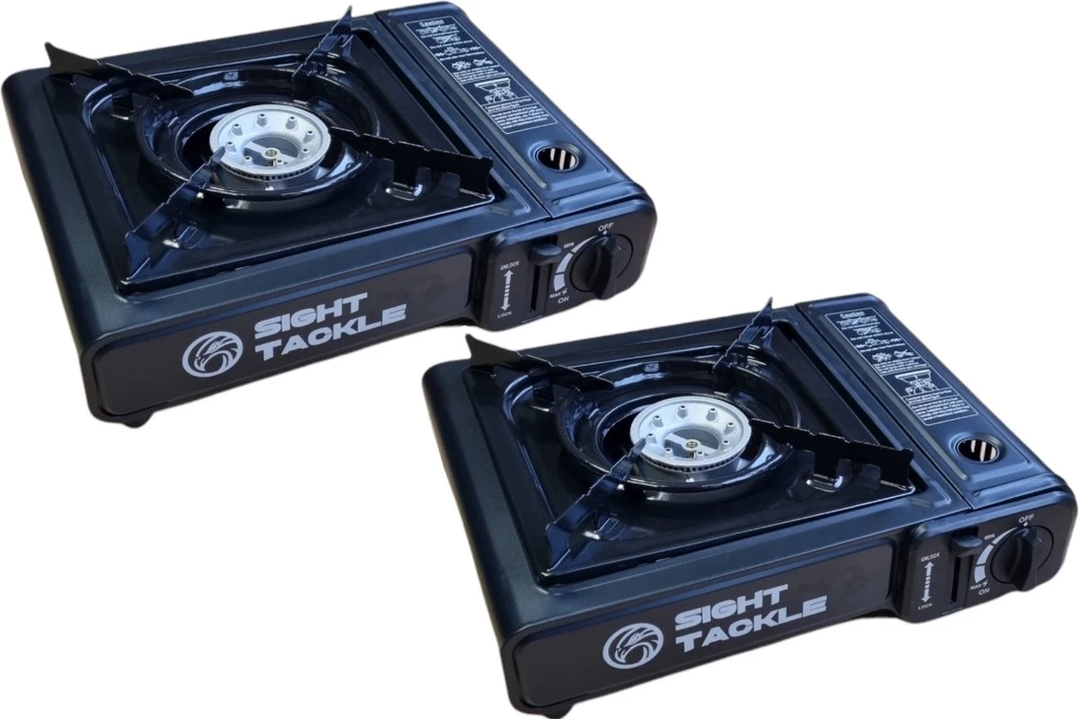 Camping Kookstel - Kooktoestel - Kampeer Kookstel - Gasstel - Gaspit - Kookplaat - Elektronische Ontsteking - 2 Stuks 1 Camping Kookstel - Kooktoestel - Kampeer Kookstel - Gasstel - Gaspit - Kookplaat - Elektronische Ontsteking - 2 Stuks