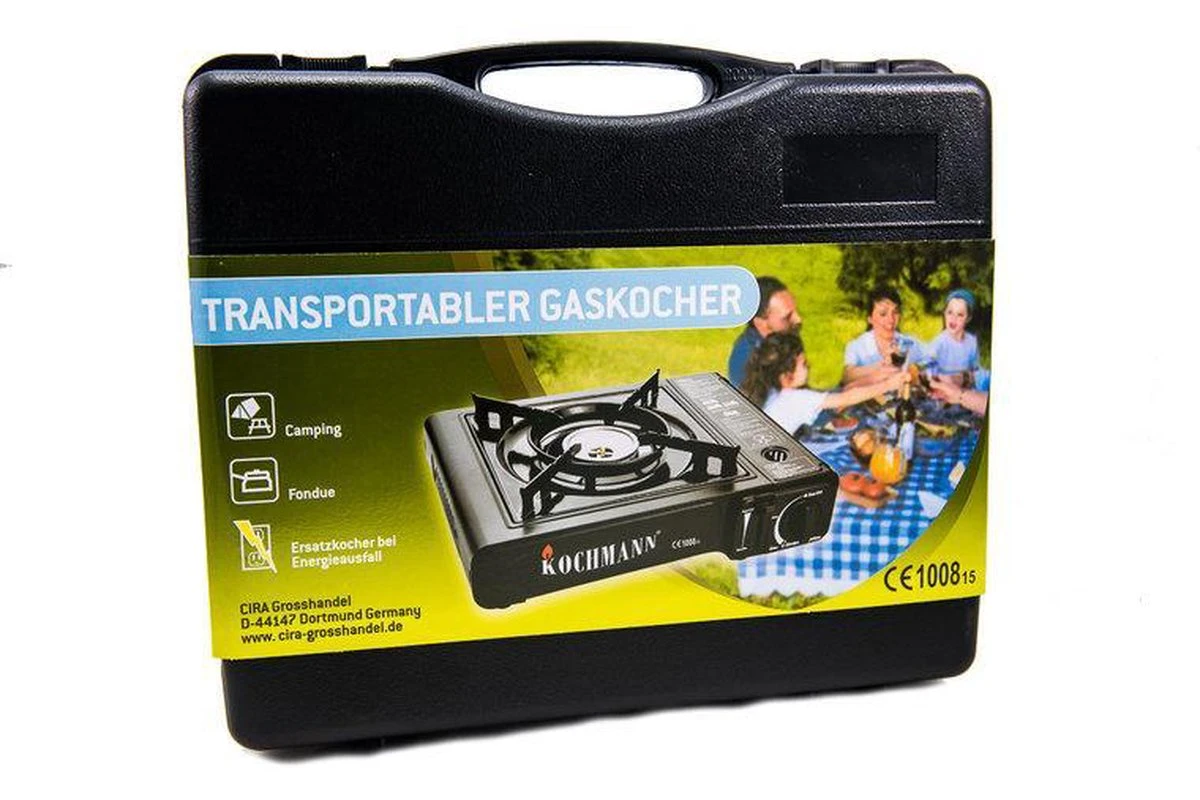 Trasnportabler Gaskocher - Draagbaar Gasvuur Met 4 Kookstel Gasflessen 2 Trasnportabler Gaskocher - Draagbaar Gasvuur Met 4 Kookstel Gasflessen - Image 2