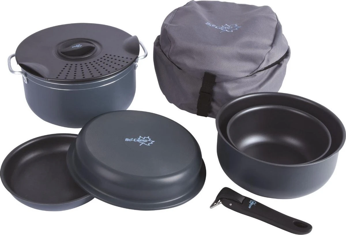Bo-Camp Pannenset - Camping - 7-delig - Aluminium 17 Bo-Camp Pannenset - Camping - 7-delig - Aluminium - Afbeelding 17
