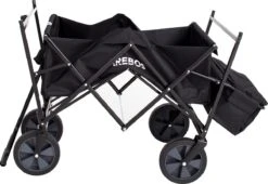 AREBOS Handwagen Vouwbare Dak Handwagen Vouwbare Trolley Uitrustingswagen Zwart -Campingwinkels 1200x828 5