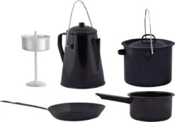 ESSCHERT DESIGN Pannenset Kampvuur - 4 Delig - Outdoor - Metaal -Campingwinkels 1200x837 2