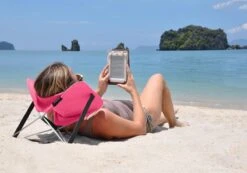 Y-ply Ruggensteuntje - Strandstoel - Opvouwbaar - Rood -Campingwinkels 1200x839