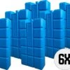 DULA Koelelementen - Blauw - 6 Stuks - 750 Gram - 20x10,5x4cm