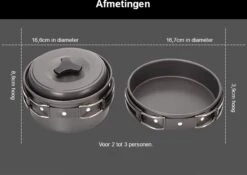 Hikr® Camping Pannenset - Complete 22-delige Kookset - Lichtgewicht - Kookgerei Servies - Outdoor - BPA-vrij - Keukengerei Set -Campingwinkels 1200x848 7