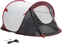 JEMIDI Tweepersoons Pop-up Tent - Opgooitent, Werptent Voor 2 Personen - Ideaal Als Festivaltent Of Kampeertent - Verschillende Kleuren -Campingwinkels 1200x858 2