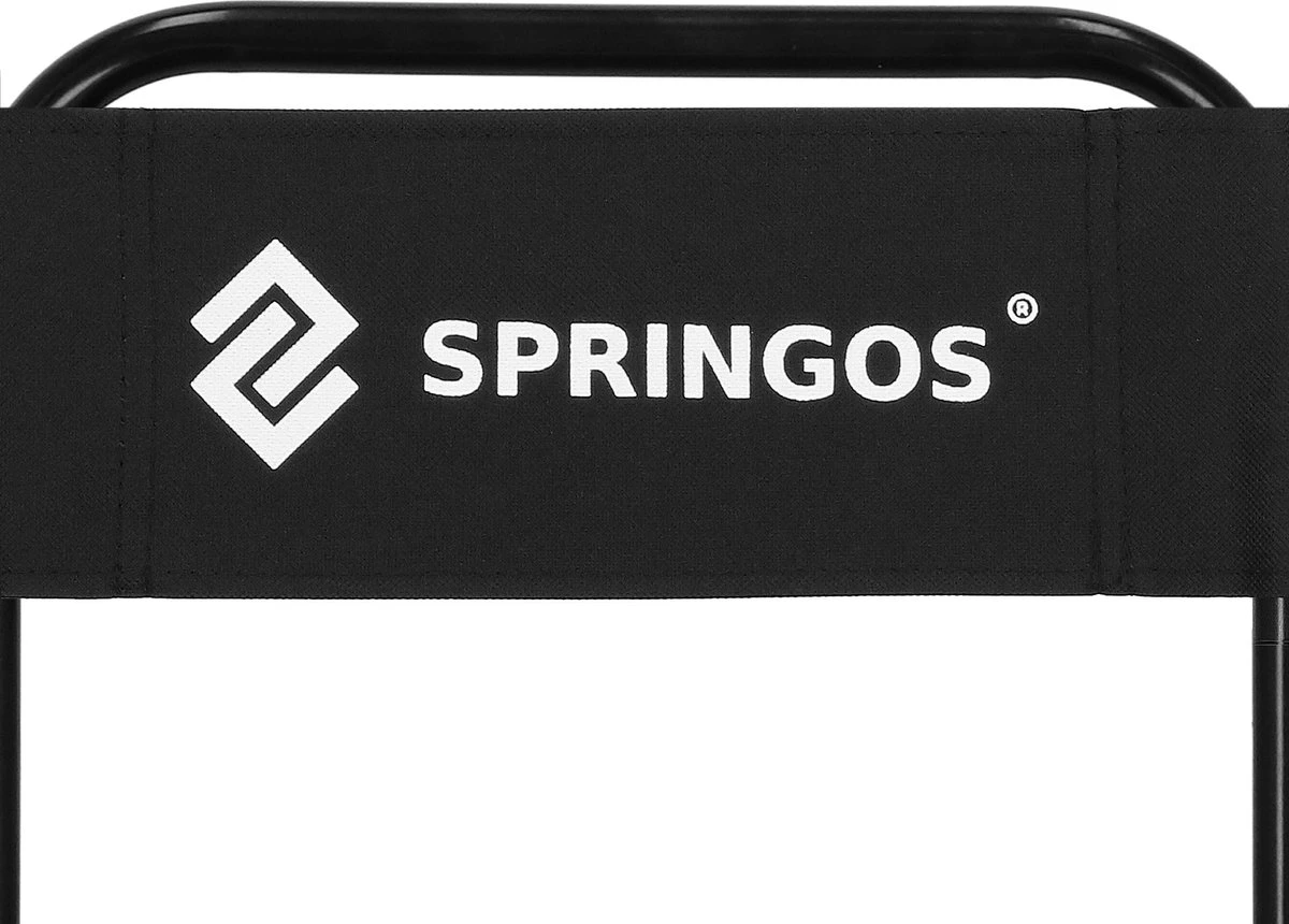 Springos Campingstoel | Kampeerstoel | Vouwstoel | Klapstoel | Zwart 11 Springos Campingstoel | Kampeerstoel | Vouwstoel | Klapstoel | Zwart - Afbeelding 11