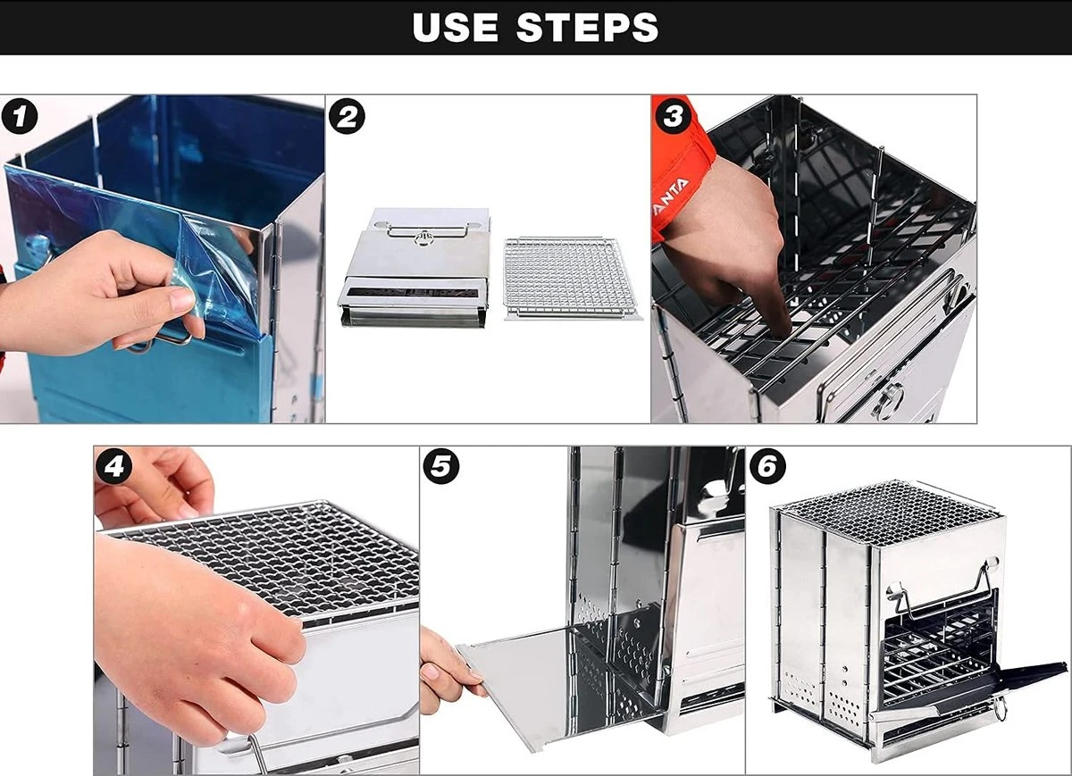 House Of Husk Draagbaar Houtkachel Voor Kamperen - Klein Camping Oven - Kampeer Kachel - Camping Kooktoestel - Camping Accessoires 8 House Of Husk Draagbaar Houtkachel Voor Kamperen - Klein Camping Oven - Kampeer Kachel - Camping Kooktoestel - Camping Accessoires - Afbeelding 8