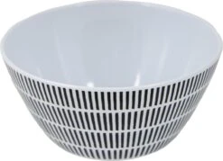 Bo-Camp Servies - Mix & Match - 16 Delig - Zwart/Wit -Campingwinkels 1200x871 2