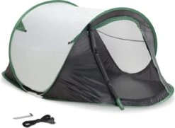 JEMIDI Tweepersoons Pop-up Tent - Opgooitent, Werptent Voor 2 Personen - Ideaal Als Festivaltent Of Kampeertent - Verschillende Kleuren -Campingwinkels 1200x877 4