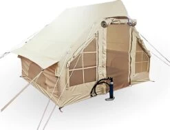 Opblaasbare Vier Persoons Tent Beige 300x200x210 Cm -Campingwinkels 1200x920 4