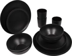 Bo-Camp Industrial - Servies - Orville - Campingbord - 16-delig - Mat Zwart 13 Bo-Camp Industrial - Servies - Orville - Campingbord - 16-delig - Mat Zwart -Campingwinkels 1200x938 2