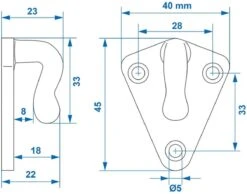 PROPLUS Pro Plus Haak - Touwhaak - Metaal - 40 X 45 Mm - 20 Stuks -Campingwinkels 1200x942 5