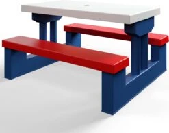 Merkloos Kinder Picknicktafel Met Parasol - Blauw 19 Merkloos Kinder Picknicktafel Met Parasol - Blauw -Campingwinkels 1200x944