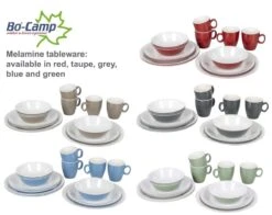 Bo-Camp Servies - Campingbord - 100% Melamine - 16-delig - Grijs -Campingwinkels 1200x954 3