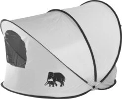 Deryan Luxe Pop Up Strandtent XXL - Anti-UV 50+ - Zilver -Campingwinkels 1200x978