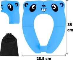 Blauwe Opvouwbare Toilet Zitje - WC Verkleiner - WC Bril Verkleiner- Urinoirs Kind - Toilet Training - Plas Trainer Zitje - Reis Accessoires - Camping Toilet Zitje - Toilet Verkleiner - Toilet Bril Verkleiner -Campingwinkels 1200x979