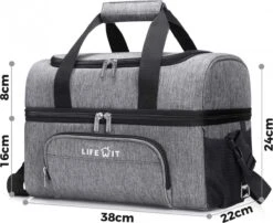 Lifewit 20L Koeltas | 20 Liter | Opvouwbaar | Koelbox-Koeltas | Isolatietas/ Picknicktas Voor Levensmiddelen / Grijs -Campingwinkels 1200x982 3
