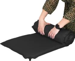 Springos Slaapmat | Zelfopblazend | 180 Cm | Inclusief Hoes | Zwart -Campingwinkels 1200x986 6