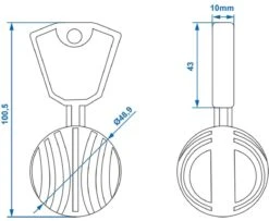PROPLUS Pro Plus Anti Diefstal Bal - Ø 50 Mm - T.b.v. Kogelkoppeling - Blauw -Campingwinkels 1200x988 5