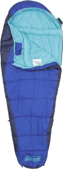 Coleman Fision 100 Mummy Slaapzak - 208 X 81 Cm - Blauw -Campingwinkels 446x1200