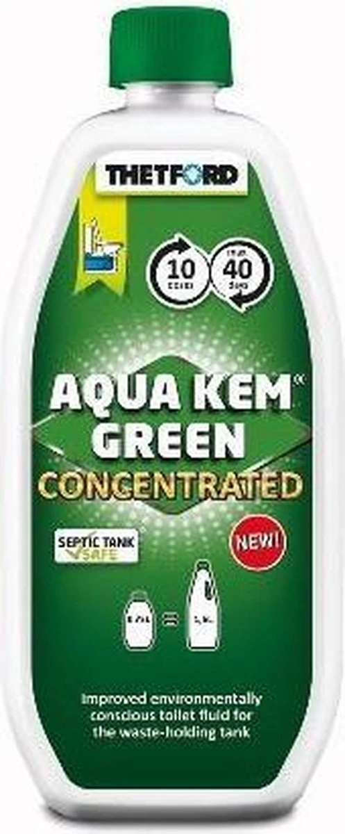 Thetford Aqua Kem Green - Concentrated - 0,75L 5 Thetford Aqua Kem Green - Concentrated - 0,75L - Afbeelding 5