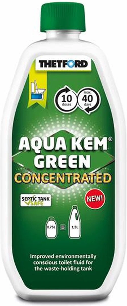 Thetford Aqua Kem Green - Concentrated - 0,75L 6 Thetford Aqua Kem Green - Concentrated - 0,75L - Afbeelding 6