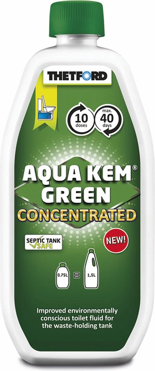Thetford Aqua Kem Green - Concentrated - 0,75L 4 Thetford Aqua Kem Green - Concentrated - 0,75L - Afbeelding 4
