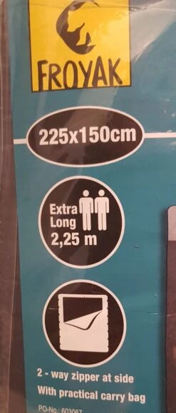 Froyak - 2-persoons Slaapzak XXL Grijs 225 X 150 Cm - Tweepersoonsslaapzak - Tweepersoons - Slaapzak 5 Froyak - 2-persoons Slaapzak XXL Grijs 225 X 150 Cm - Tweepersoonsslaapzak - Tweepersoons - Slaapzak -Campingwinkels 511x1200 1