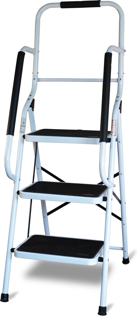 Aidapt Opstapkruk Met Leuning - 3 Treden 1 Aidapt Opstapkruk Met Leuning - 3 Treden
