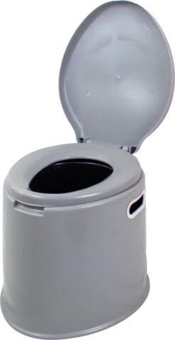 NordFalk Draagbaar Campingtoilet 6 Liter - Camping Toilet Met Binnenemmer - Incl. Deksel En Rolhouder -Campingwinkels 617x1200