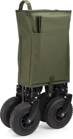 Campart Bolderkar HC-0915 - Opvouwbaar - Bolderwagen Met Stevig Harmonicaframe - Inclusief Opbergtas En Bodemplaat - Groen -Campingwinkels 631x1200 1