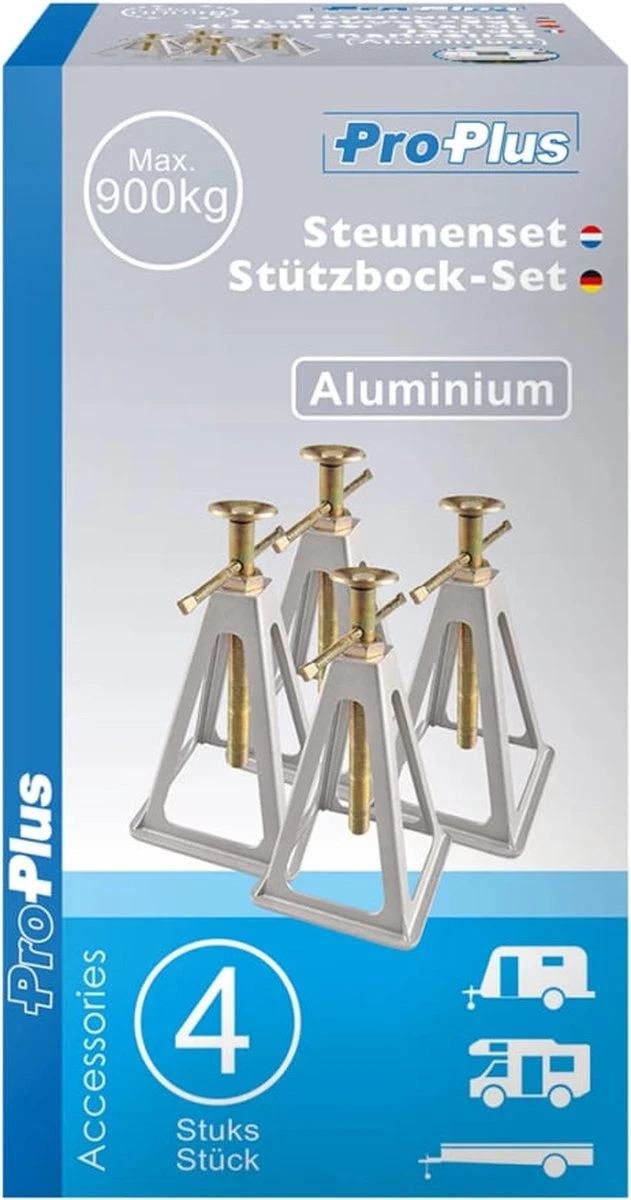 ProPlus Steunenset Aluminium 4 Stuks 360803 6 ProPlus Steunenset Aluminium 4 Stuks 360803 - Afbeelding 6
