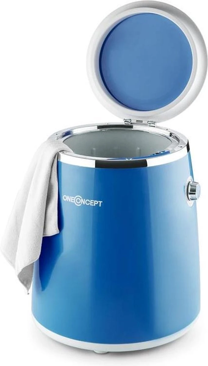 Ecowash Pico Mini-wasmachine En Centrifuge - 3,5 Kg - 380 W - IPX4 Waterdicht - Centrifugatievermogen 1320 TPM - Blauw 2 Ecowash Pico Mini-wasmachine En Centrifuge - 3,5 Kg - 380 W - IPX4 Waterdicht - Centrifugatievermogen 1320 TPM - Blauw - Afbeelding 2