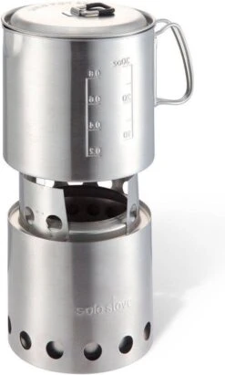Solo Stove Lite Draagbare Kooktoestel. Geen Vloeibare Brandstof Nodig. Krachtige Efficiënte Houtverbranding En Weinig Rook. Voor 1-2 Personen, 304 Roestvrijstaal, Compact ⌀ 10,8 Cm, Hoogte 14,5 Cm, 255g. -Campingwinkels 722x1200 2