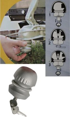 Benson Disselslot - Kogel Model - Geschikt Voor 50mm Ø Disselkoppeling -Campingwinkels 725x1200