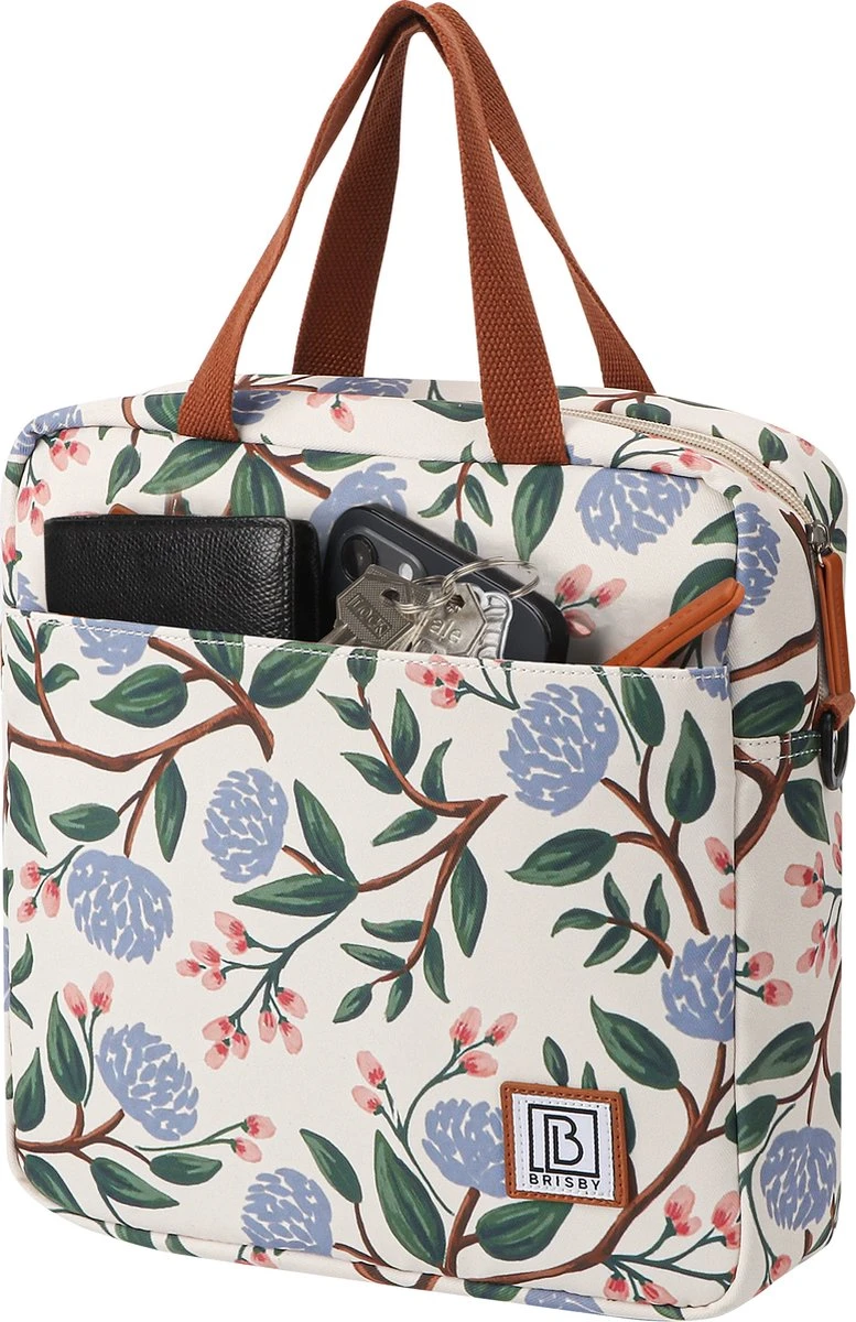 Brisby 4 Laags Geïsoleerde Koeltas - Lunchtas 7 Liter - Bloemetjes Wit 2 Brisby 4 Laags Geïsoleerde Koeltas - Lunchtas 7 Liter - Bloemetjes Wit - Image 2