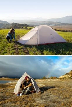 Cloud Up 3 Upgraded - Naturehike® - Tent 3 Persoons - Lichtgewicht Tent - Incl. Grondzeil - 20D 4000MM - Outdoor Kampeertent - Waterdicht - Hiking & Wandelen -Campingwinkels 804x1200 4