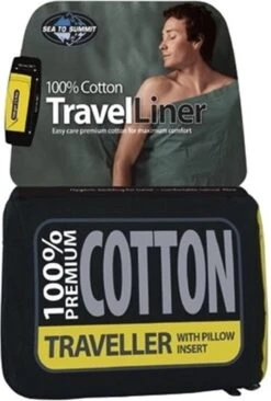 Sea To Summit - Premium Cotton Liner - Lakenzak - Katoen - Oceaan Blauw - Recht Model Lang -Campingwinkels 810x1200 1