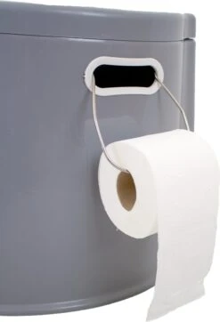 NordFalk Draagbaar Campingtoilet 6 Liter - Camping Toilet Met Binnenemmer - Incl. Deksel En Rolhouder -Campingwinkels 819x1200
