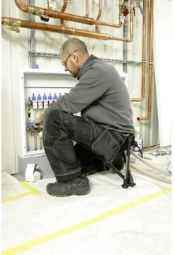 Walkstool - 3-Poots Krukje - Comfort 55 Cm - Verstelbaar - Zwart -Campingwinkels 824x1200