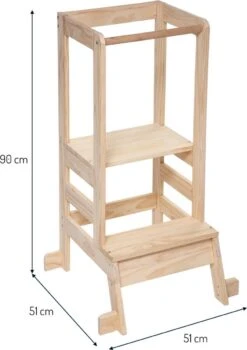 Merkloos Eazy Living Leertoren - Opstapkruk Voor Kinderen Berthe -Campingwinkels 846x1200 4