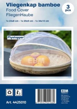 Voedselkap - Vliegenkapjes Bamboe Set 3 Stuks - Flystopper -Campingwinkels 846x1200 5
